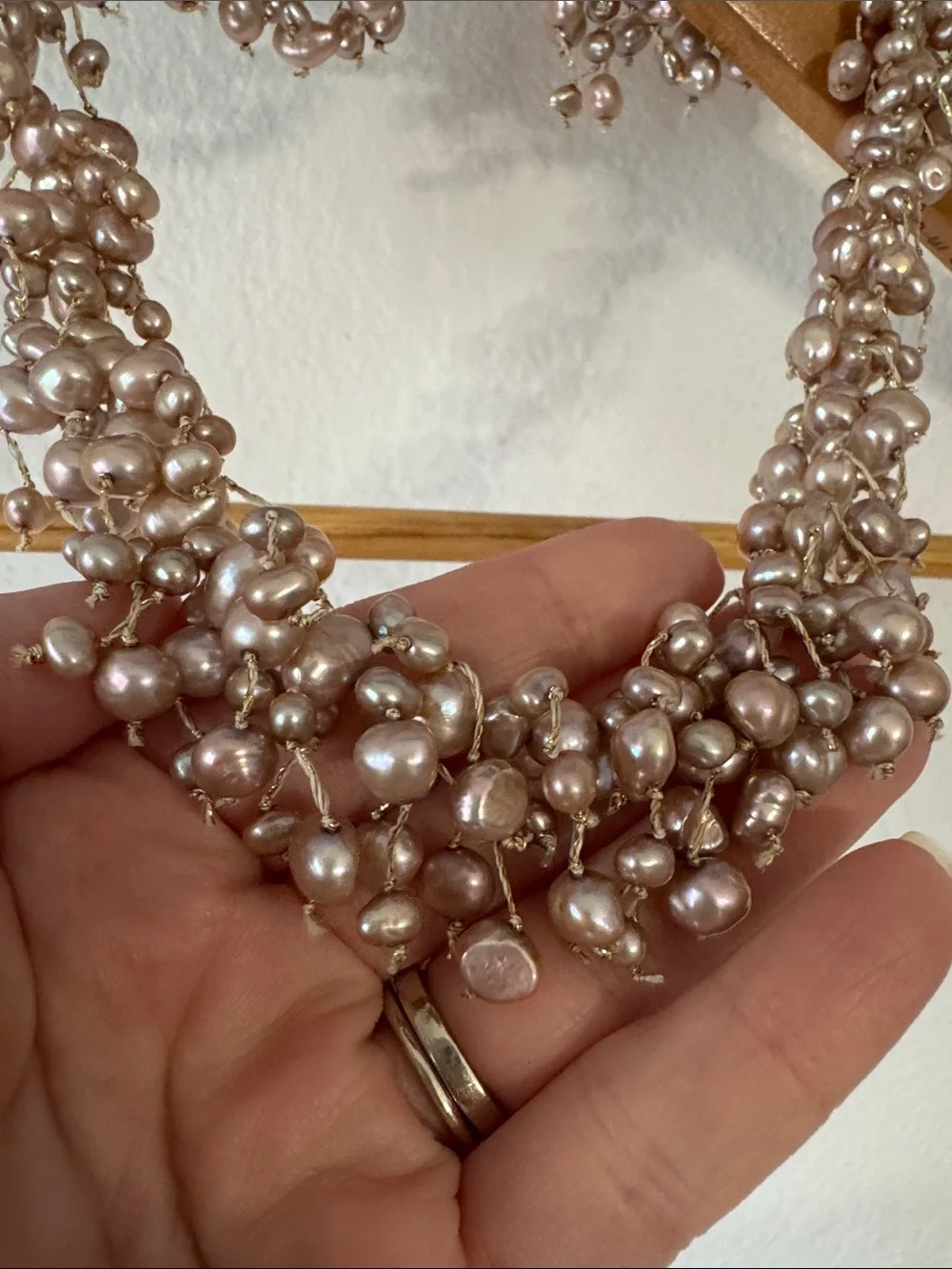 Large Pearl Strand Necklace